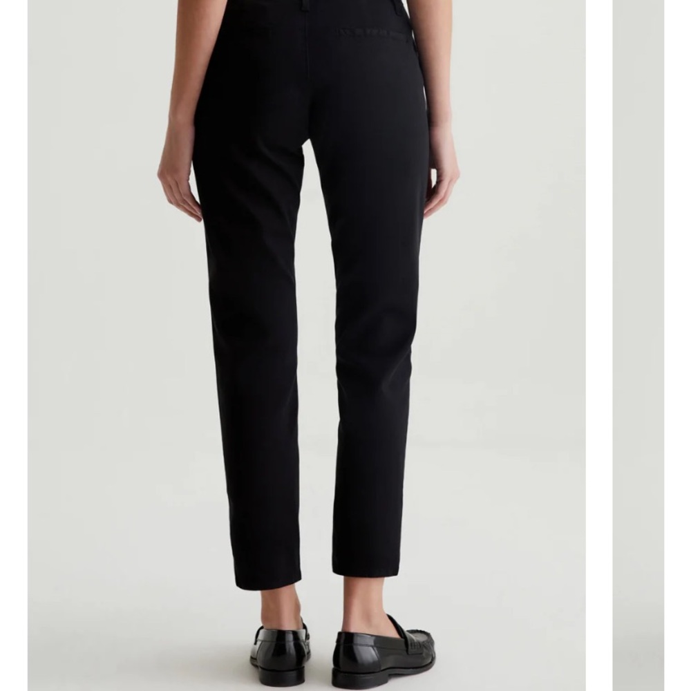 AG / CADEN Adriano Goldschmied Black Ankle Cropped Jeans